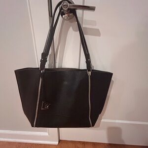 Botkier Black Leather Tote Bag-barely used